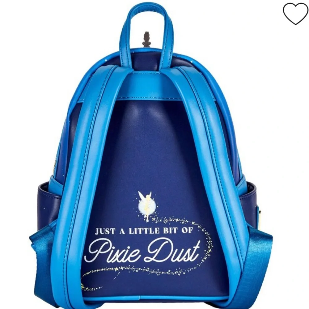 NWT Loungefly X Disney Peter Pan Glow in the Dark Mini Backpack